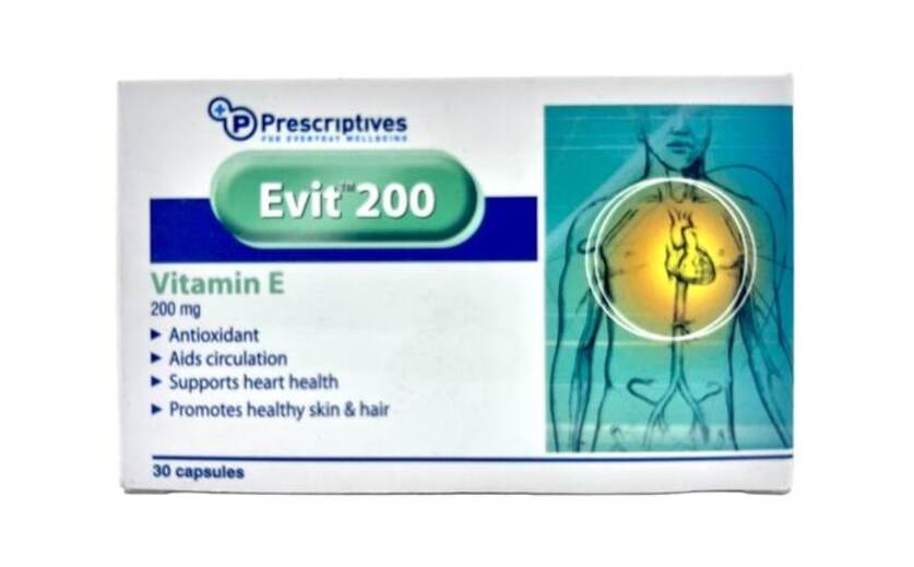Evit 200 I.U Capsules 30's