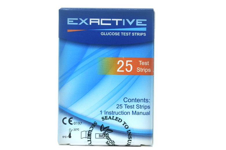 Exactive Vital Glucose test Strips 25's