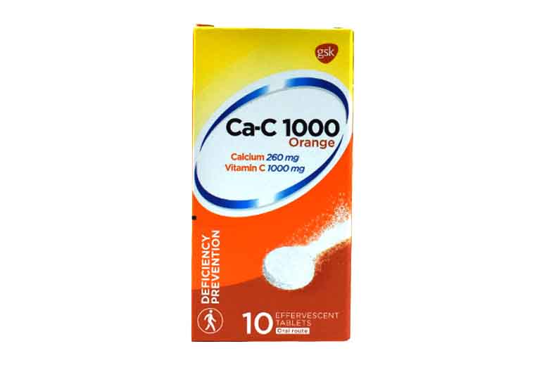 Calcium C Orange 1000mg Effervescent Tabs 10's