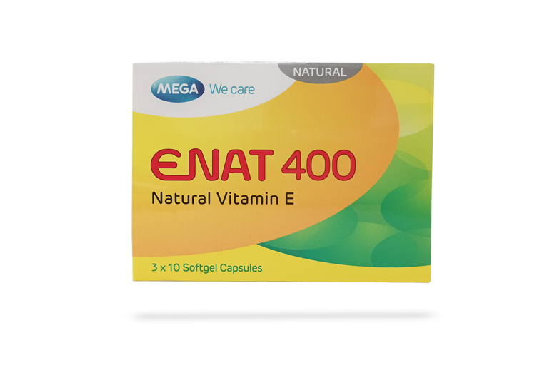 Mega Enat Vitamin E 400mg Capsules 30s
