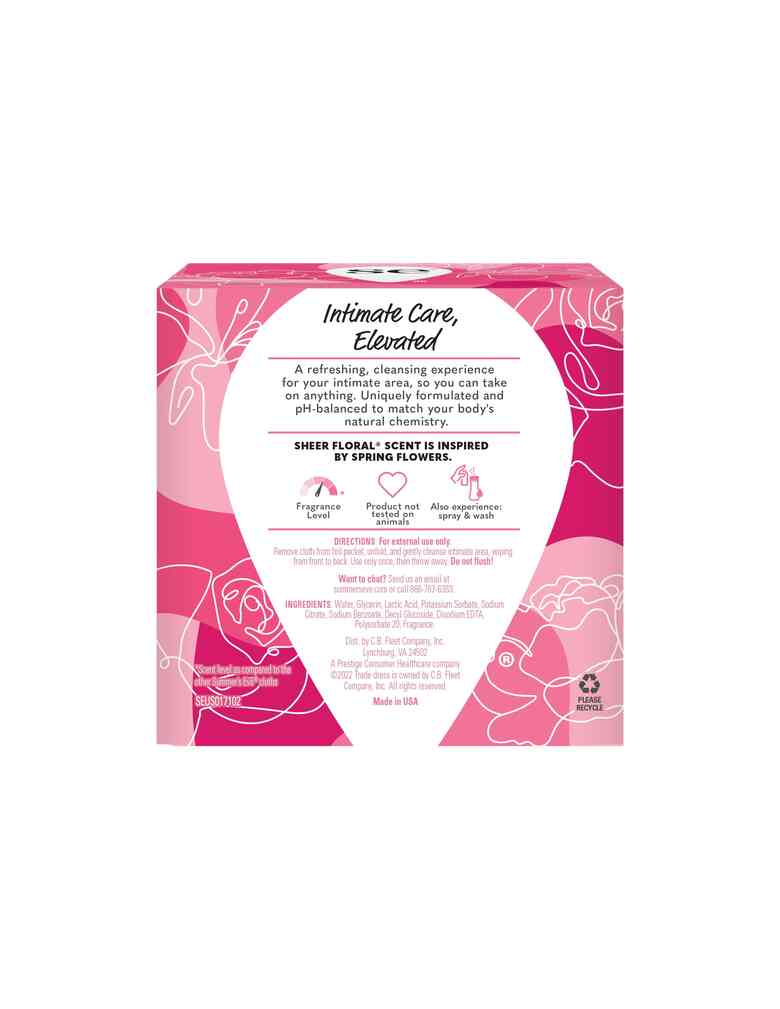 Summers Eve Cloths Sensitiv Sheer Floral16's