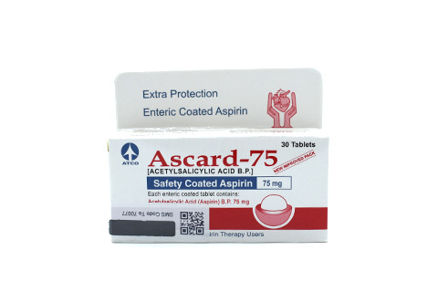 Ascard 75mg Tablets 30's