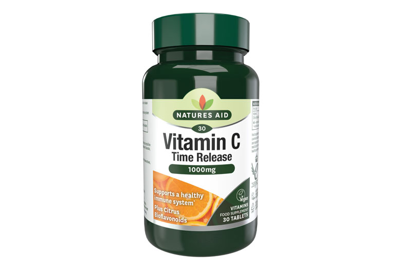 Natures Aid Vit C 1000mg+Citrus Bio Vegan 30's