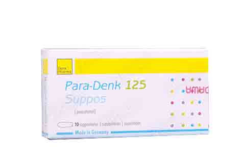Para-Denk 125mg Suppositories 10's