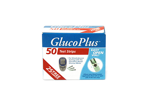 GlucoPlus Test Strips 50's
