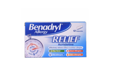 Benadryl Allergy Relief Capsule 12's