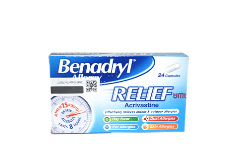Benadryl Allergy Relief Capsules 24's