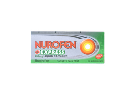 Nurofen Express Liquid Caps 200mg 10's