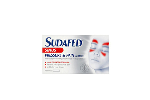 Sudafed Sinus Pressure & Pain Tablets 12's