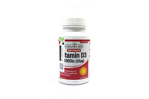 Natures Aid Vit D3 1000iu Vegaterian 90's