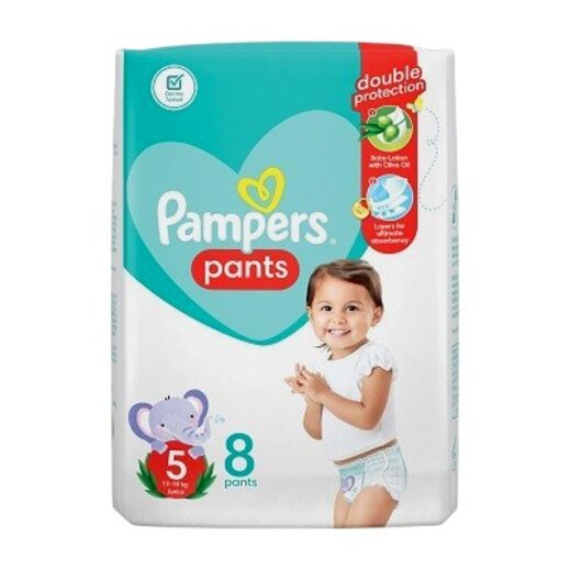 Pampers Pants Junior Size 5 8's