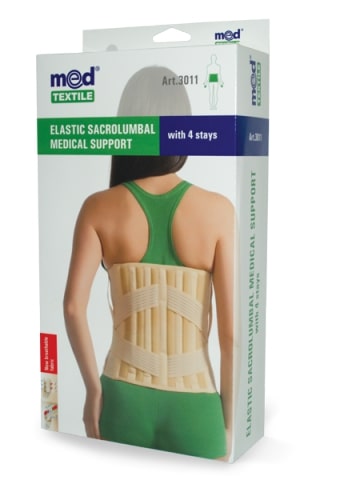Medtextile Elastic Sacrolumbar Support (L) 4 stays