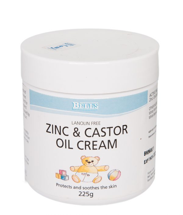 Zinc & Castor Cream 225g-Bell's