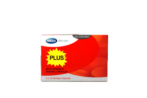 Mega Plus Multivitamin Minerals Caps 30's