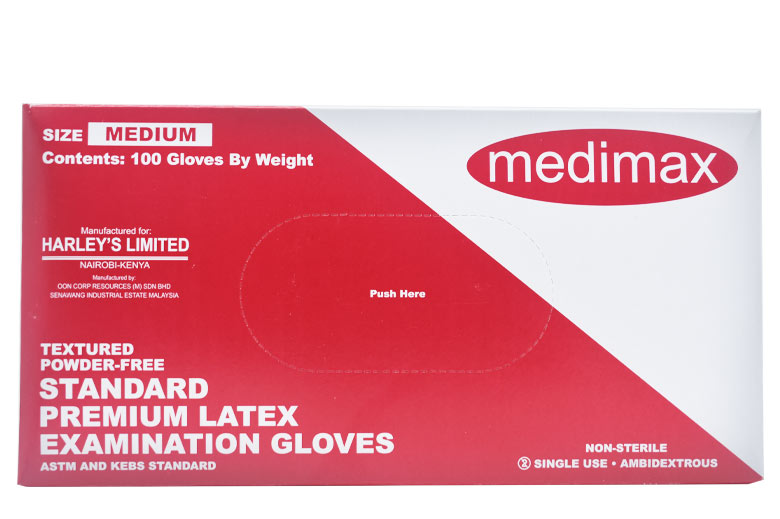 Latex Powder Free Gloves Medium 100's