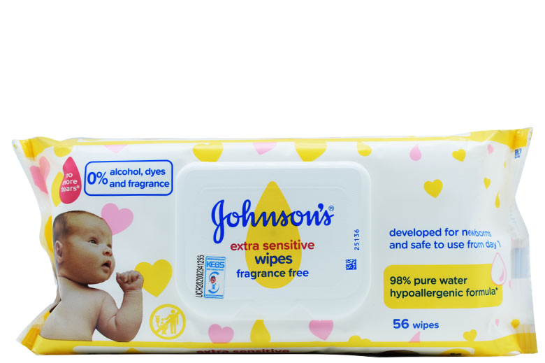 Johnson's Baby Wipes Extra Sensitive 56's