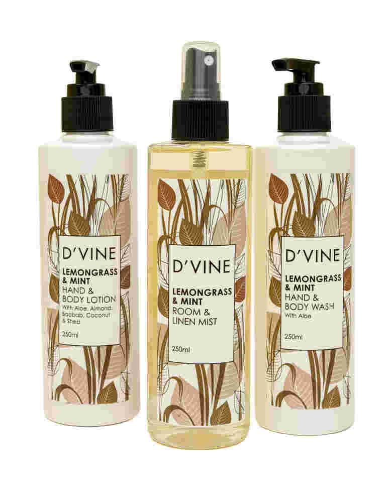 Divine Lemon Grass& Mint Lotion Wash & Mist Set