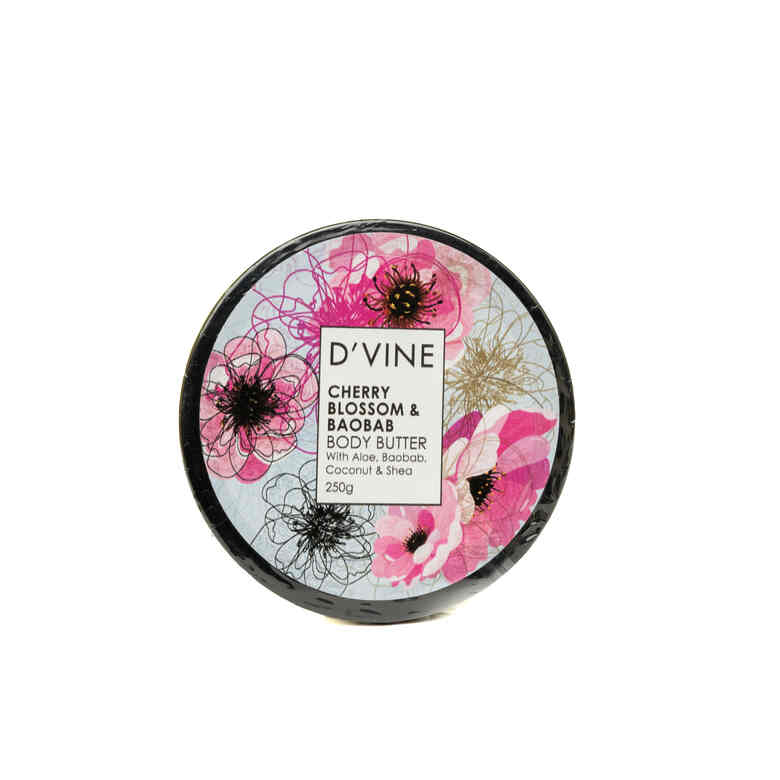 Divine Cherry Blossom & Baobab Body Butter 250gm
