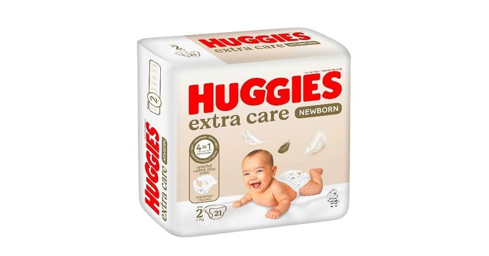 Huggies Gold Newborn Size 2 (4-6Kg) 21's