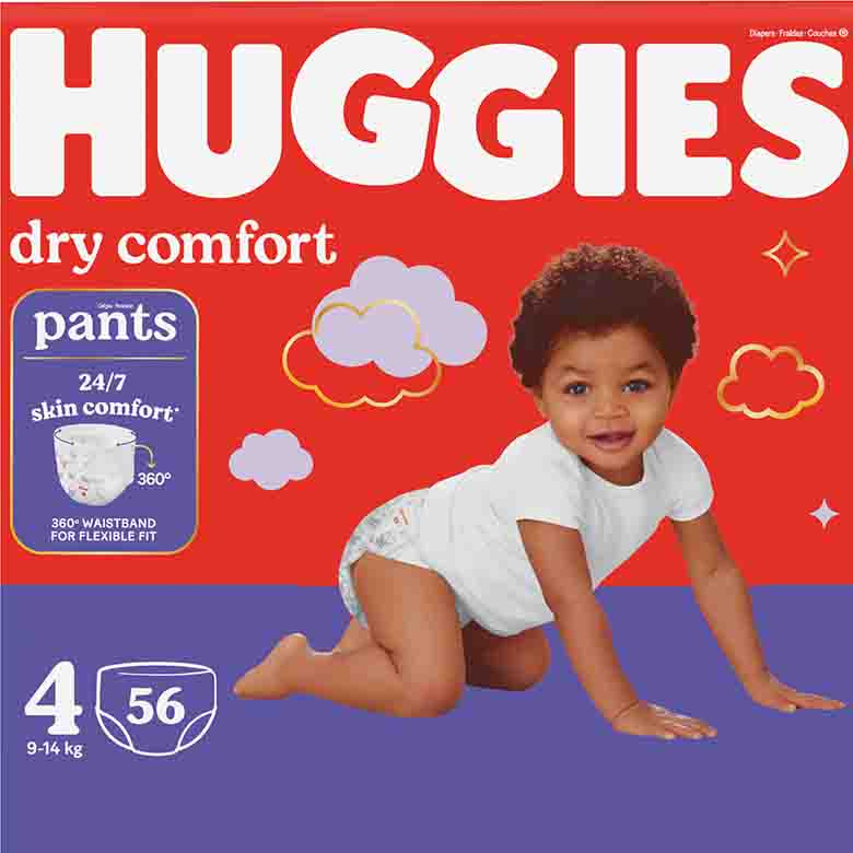 Huggies Dry Comfort Pants Size 4 56s