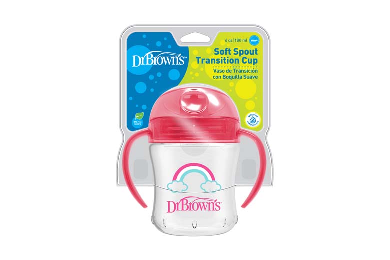 Dr Browns Soft Sprout Transition Cup Pink 180ml