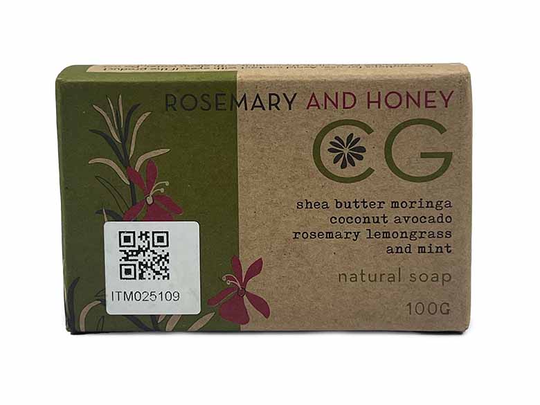 Cinnabar Soap Rosemary & Honey 100gm