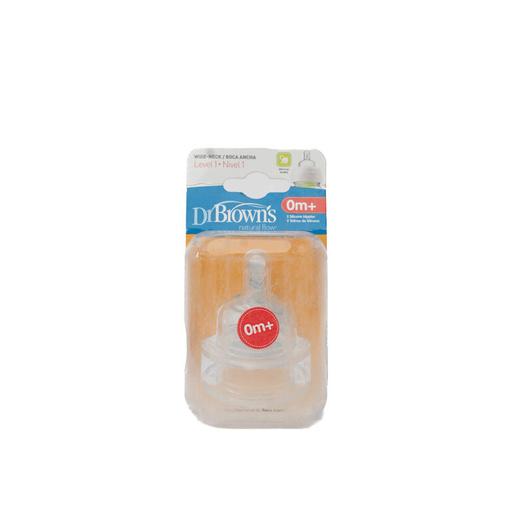Dr Browns Nipple 2-Pack Level 1