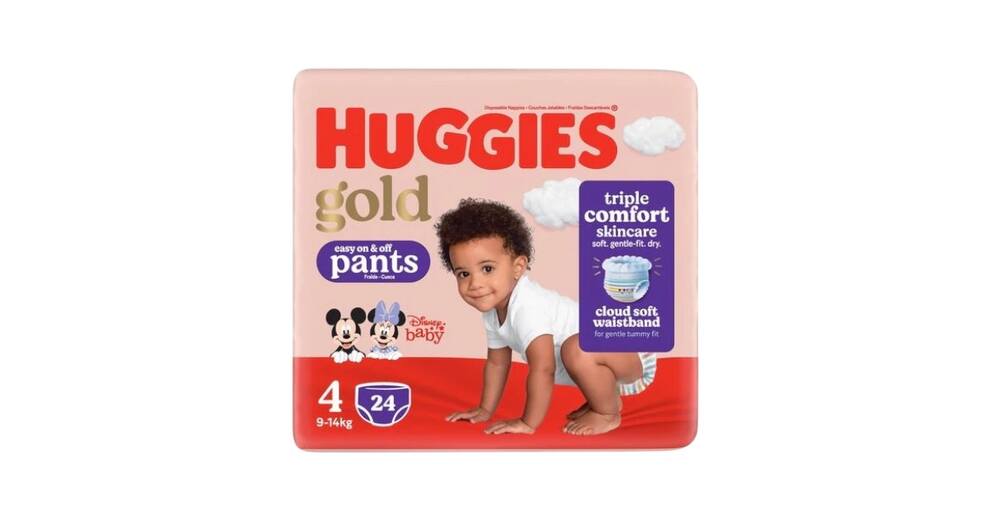 Huggies Gold Pants  Size 4 24's