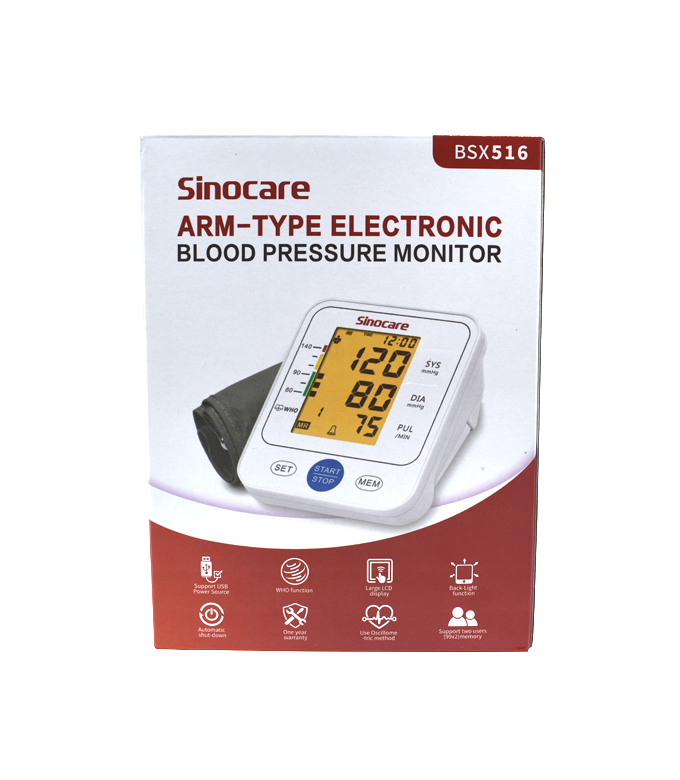 Sinocare Armtype Electronic Blood Pressure Machine