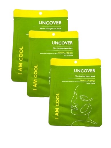 3 Uncover Aloe Vera Sheet Face Masks