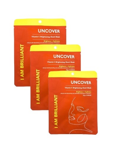 3 Uncover Vitamin C sheet Face Masks