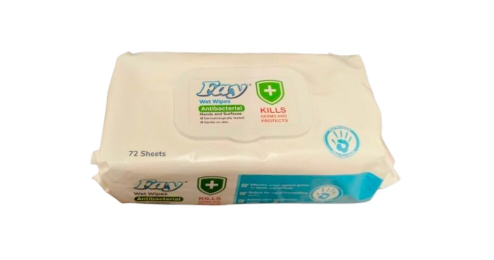 Fay Antibactarial wet wipes 72s