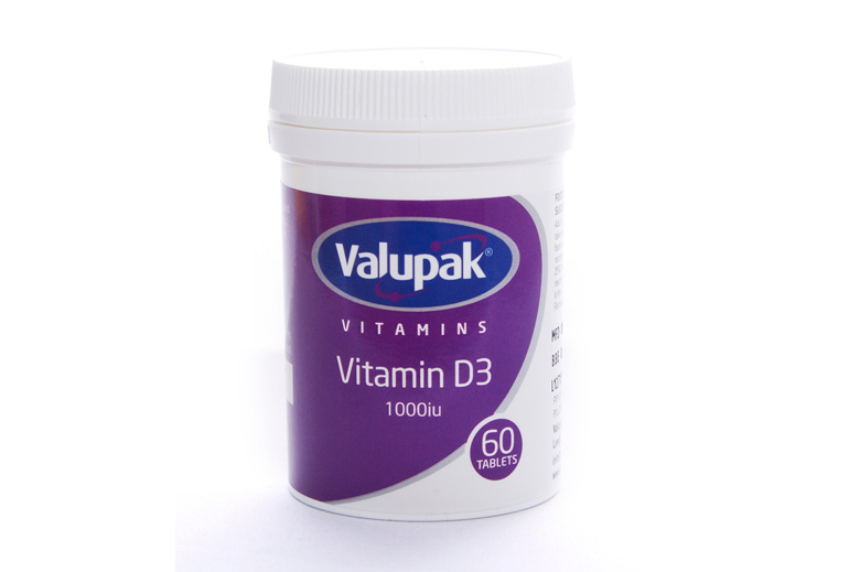 Valupak Vitamin D3 1000 I.U Tablets 60's