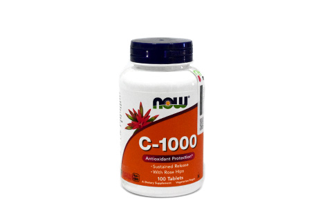 Now Vitamin C-1000 with Rose Hip Tablets 100's