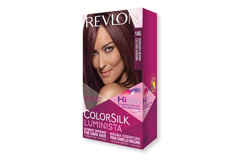 Revlon ColorSilk Lum Burgundy Brown 145