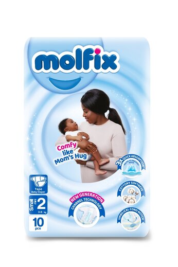 Molfix Diaper Size 2 Small (3-6 kg) 10's