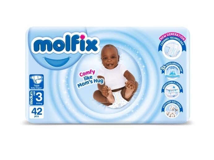 Molfix Diapers Size 3 Medium (6.1-9kg) 42's