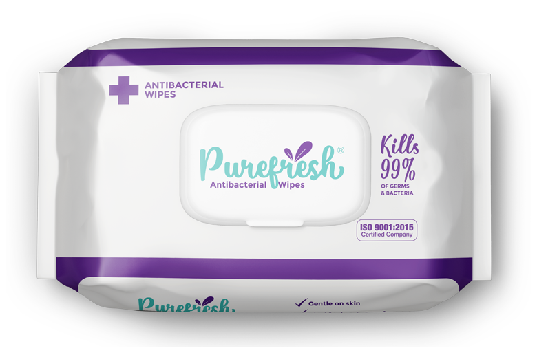 Purefresh Antibacterial Wipes 60's