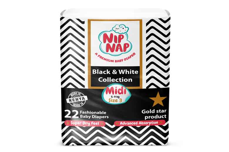 NipNap Black & White Midi 22's 