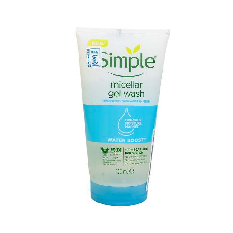 Simple Water Boost Micellar Facial Gel wash