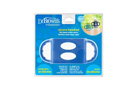 Dr Browns Silicone Handle Blue