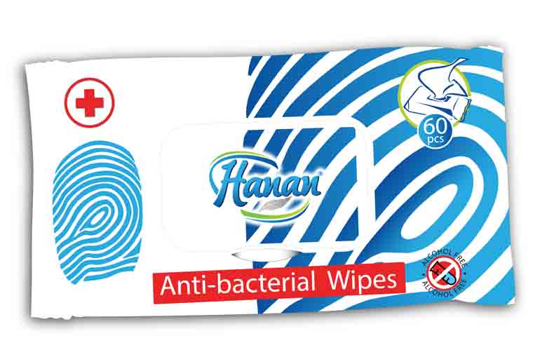 Hanan Antibacterial Wet wipes 84s