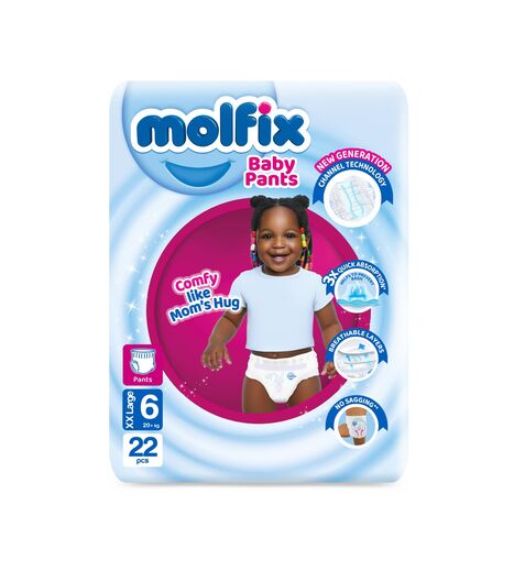 Molfix Pants Size 6 XXL (20+ Kg)22's