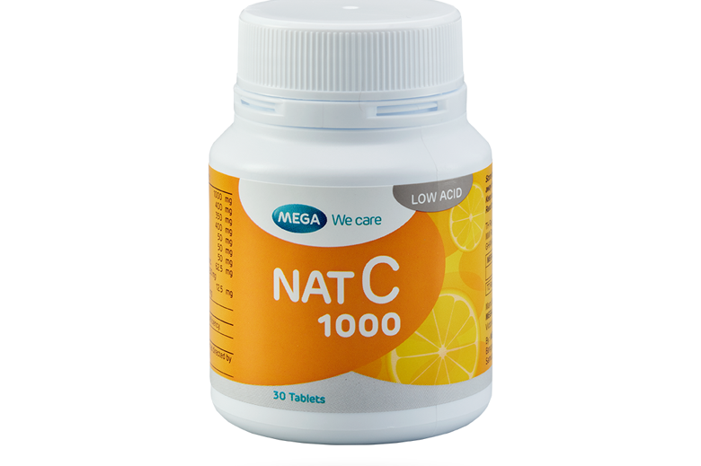 Mega Nat C 1000mg Tablets 30's