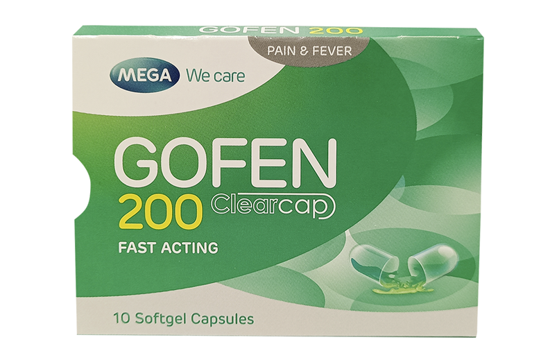 Mega Gofen 200mg Capsules 10's