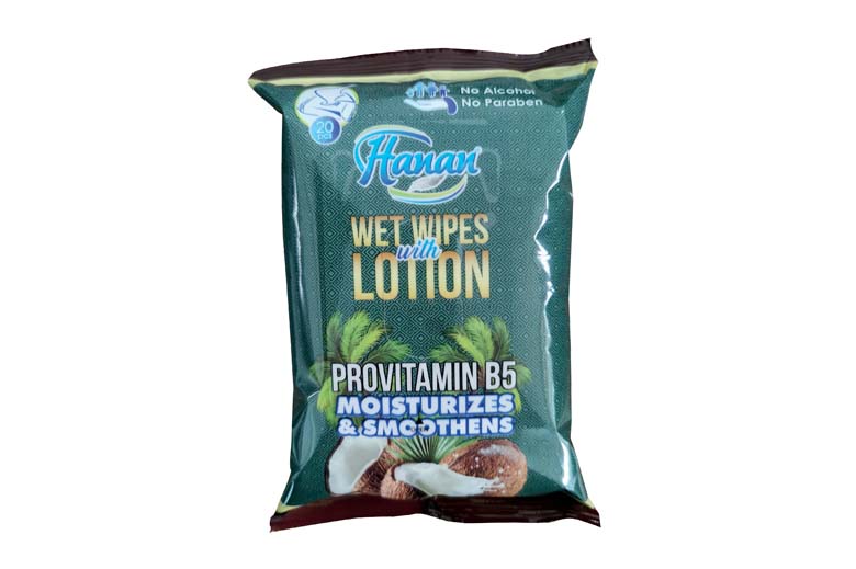 Hanan Lotion Wipes 20s