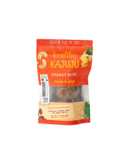 Healthy Kajuju Cashew & Ginger Bites 90g