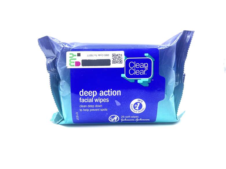 Clean & Clear Deep Action Facial Wipes 25's
