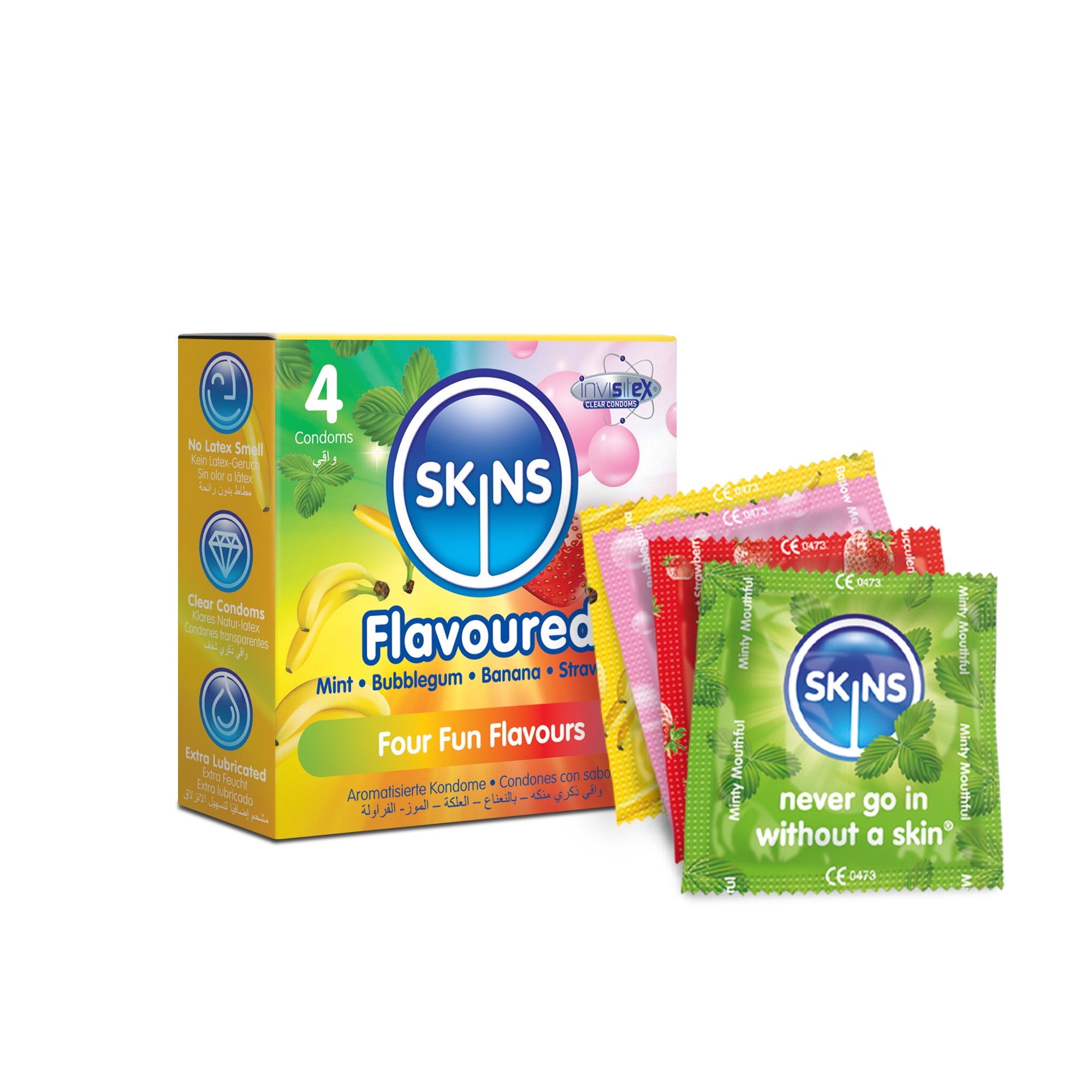 Skins Flavours Condoms 4s