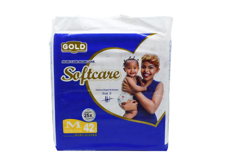 Softcare Gold Daipers Medium Size 3 42's